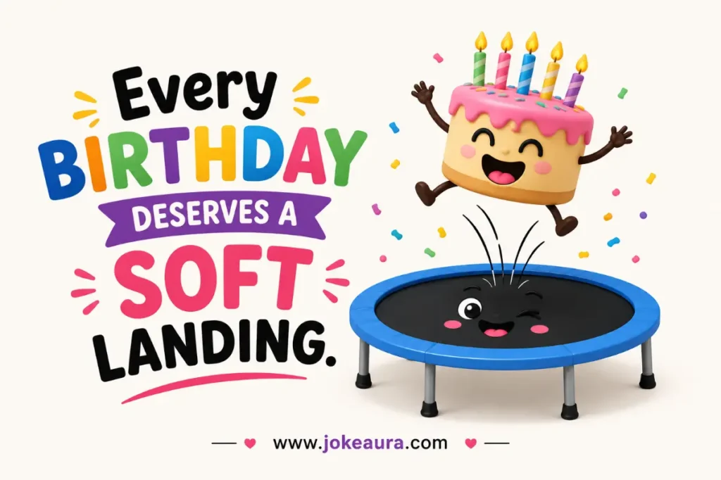 Every birthday deserves a soft landing.