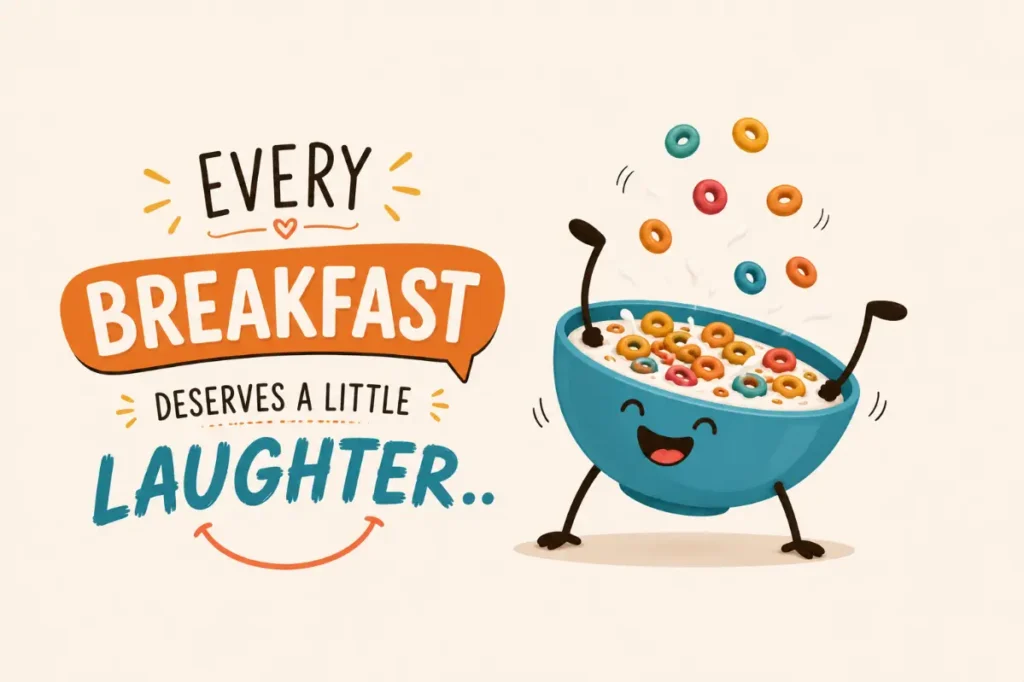 every breakfast deserves a little laughter
