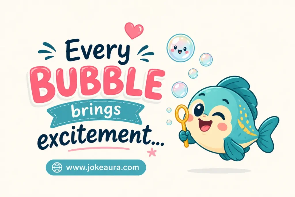  Every bubble brings excitement.
