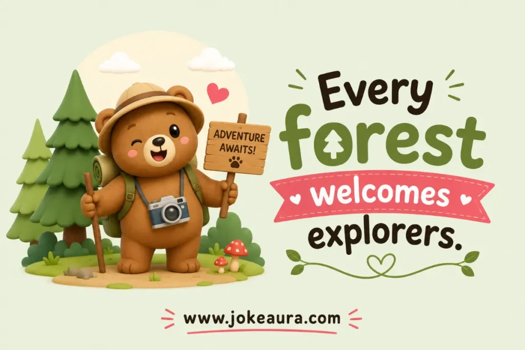 Every forest welcomes explorers.