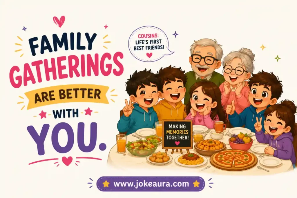 Family gatherings are better with you.