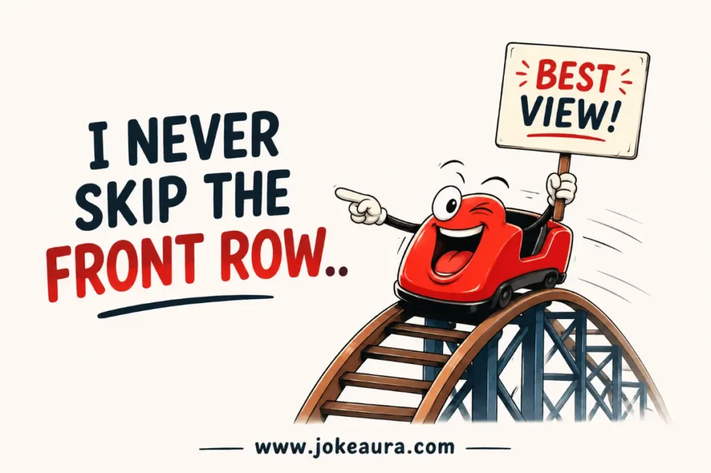 I never skip the front row.