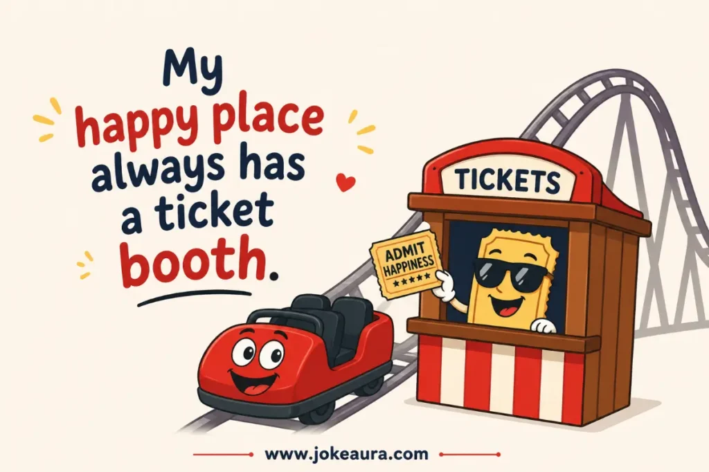 My happy place always has a ticket booth.