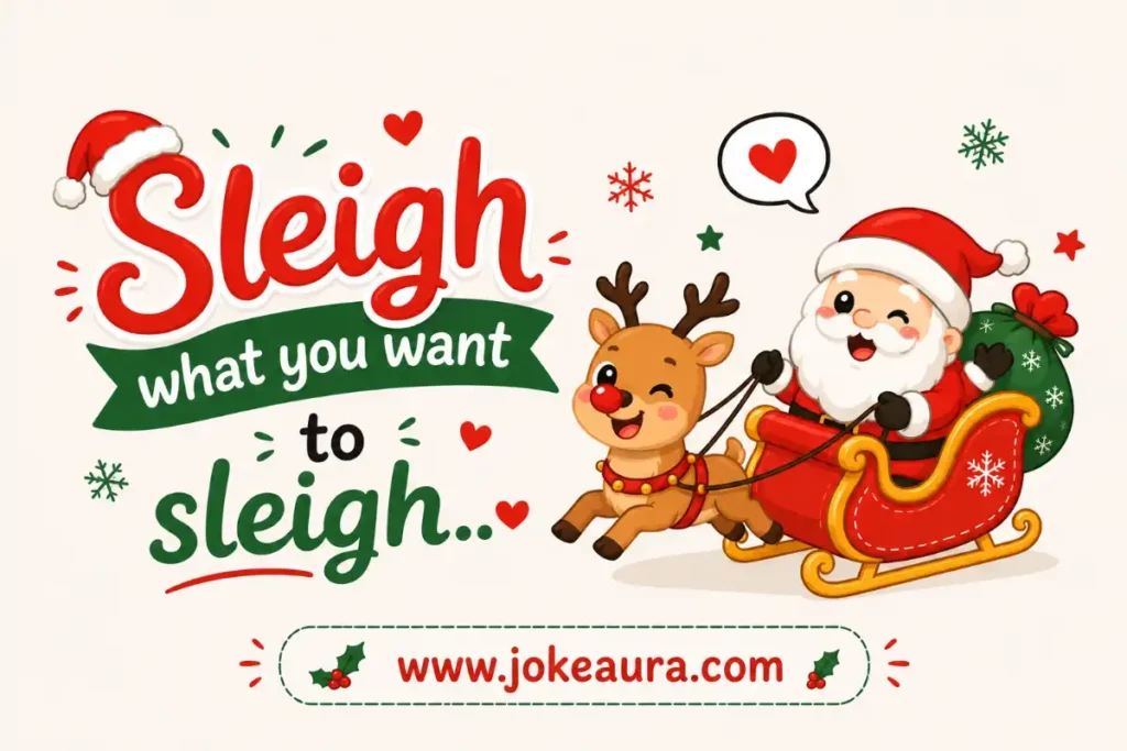 Sleigh what you want to sleigh.