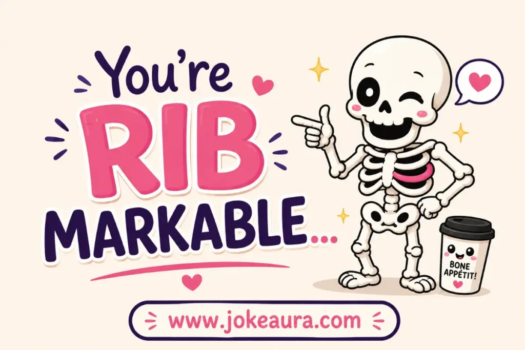You're rib markable.