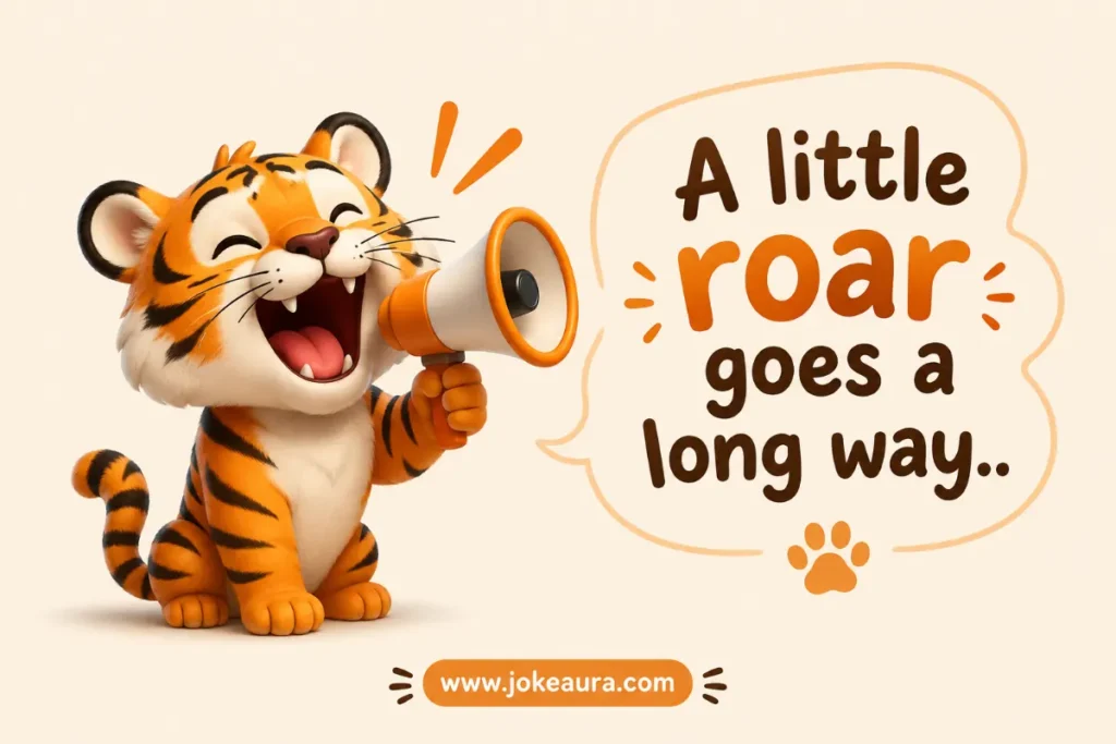 A little roar goes a long way.