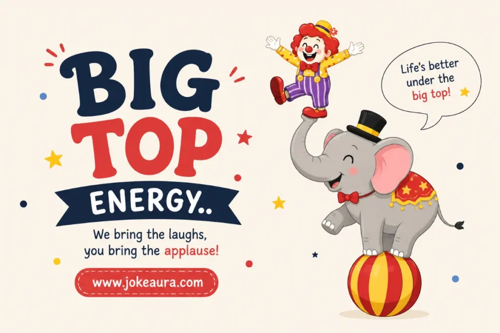 Big top energy.