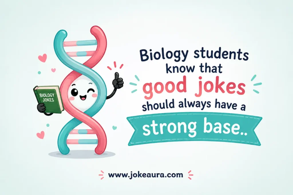 Biology students know that good jokes should always have a strong base