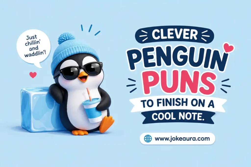 Clever Penguin Puns To Finish On A Cool Note