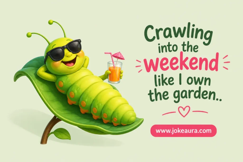 Crawling into the weekend like I own the garden.