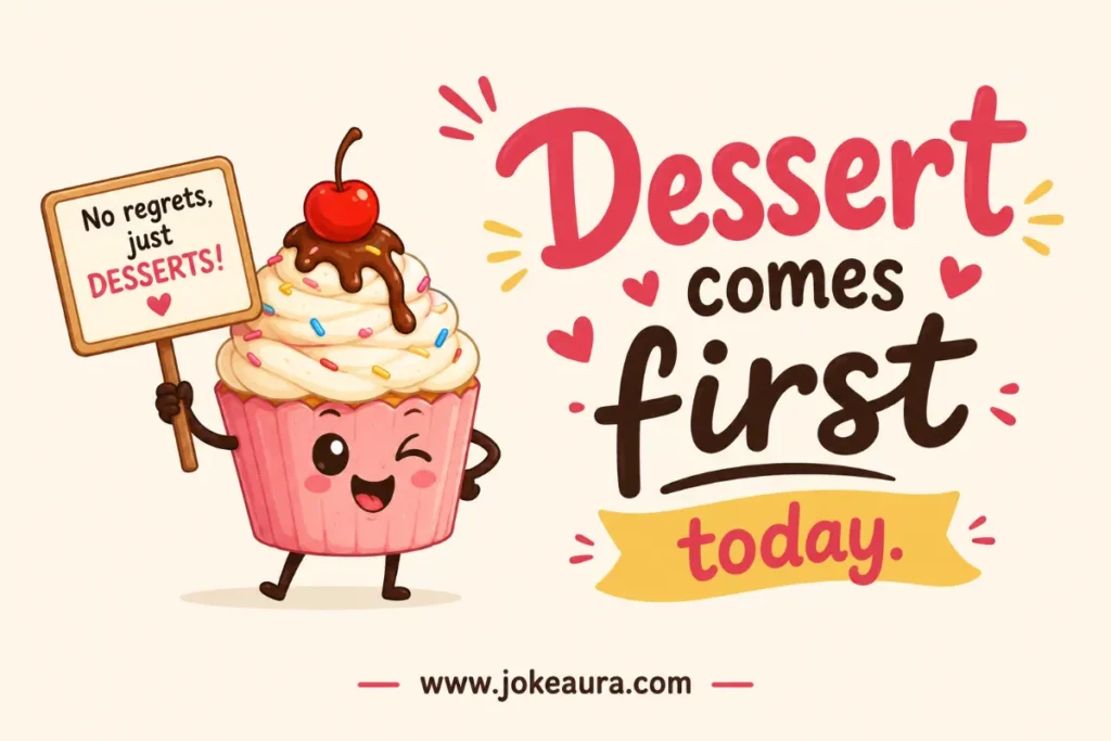 Dessert comes first today.
