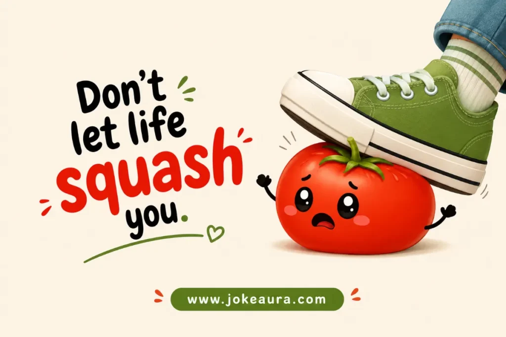 Don't let life squash you.