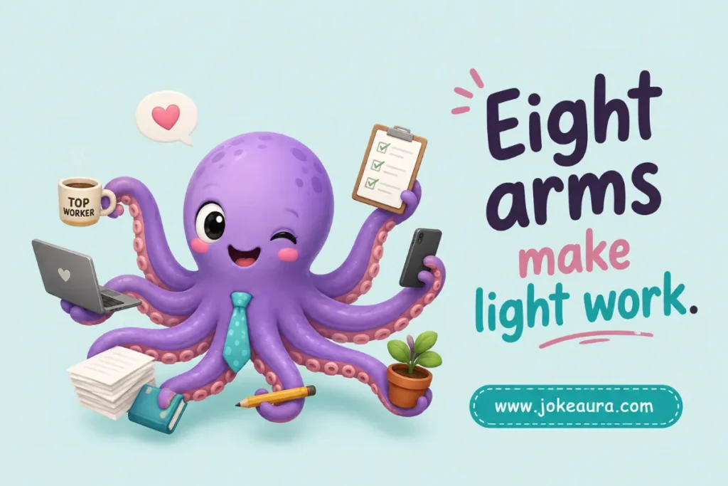 Eight arms make light work.