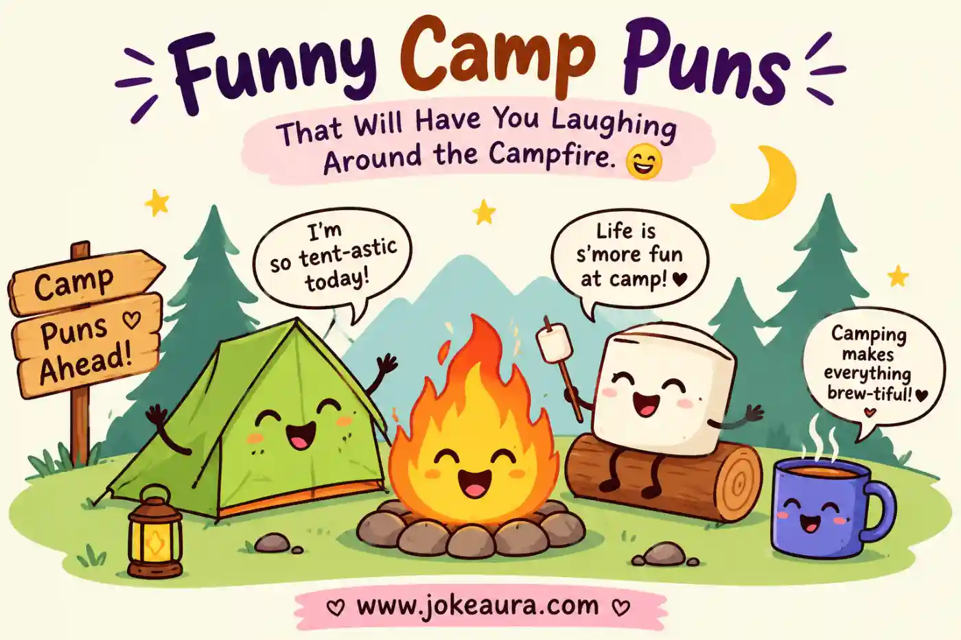Funny Camp Puns That Will Have You Laughing Around the Campfire