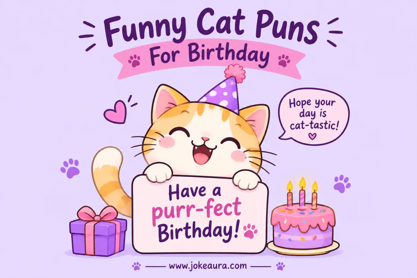 Funny Cat Puns For Birthday