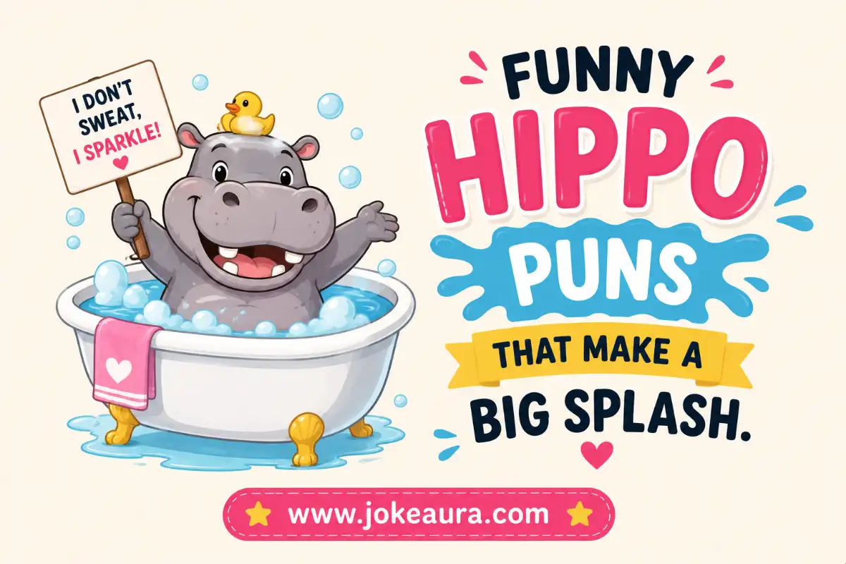 Funny Hippo Puns That Make A Big Splash