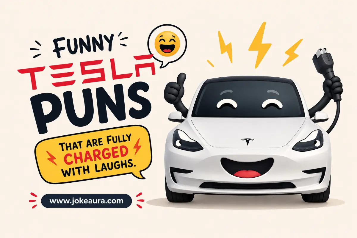 Funny Tesla Puns That Are Fully Charged