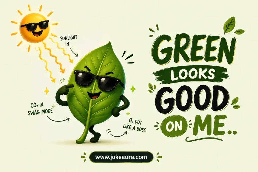 Green looks good on me.