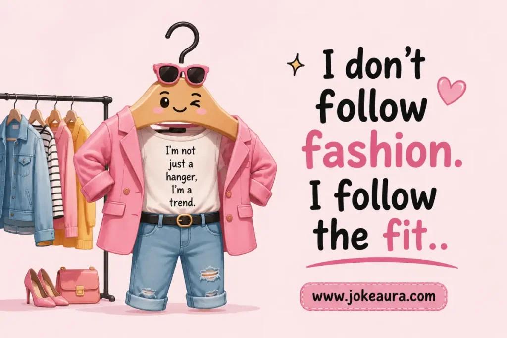 I don’t follow fashion. I follow the fit.