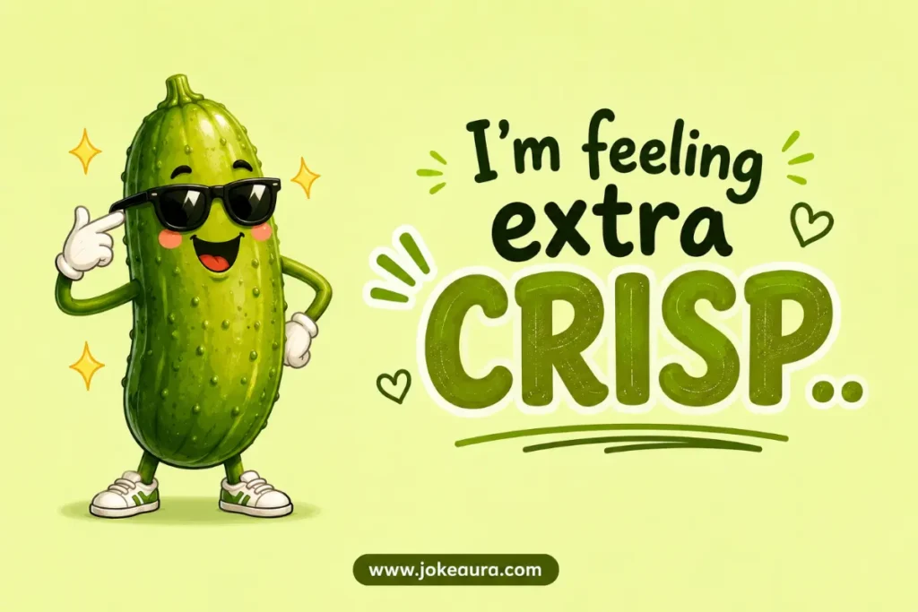 I'm feeling extra crisp.