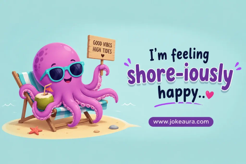 I'm feeling shore-iously happy.