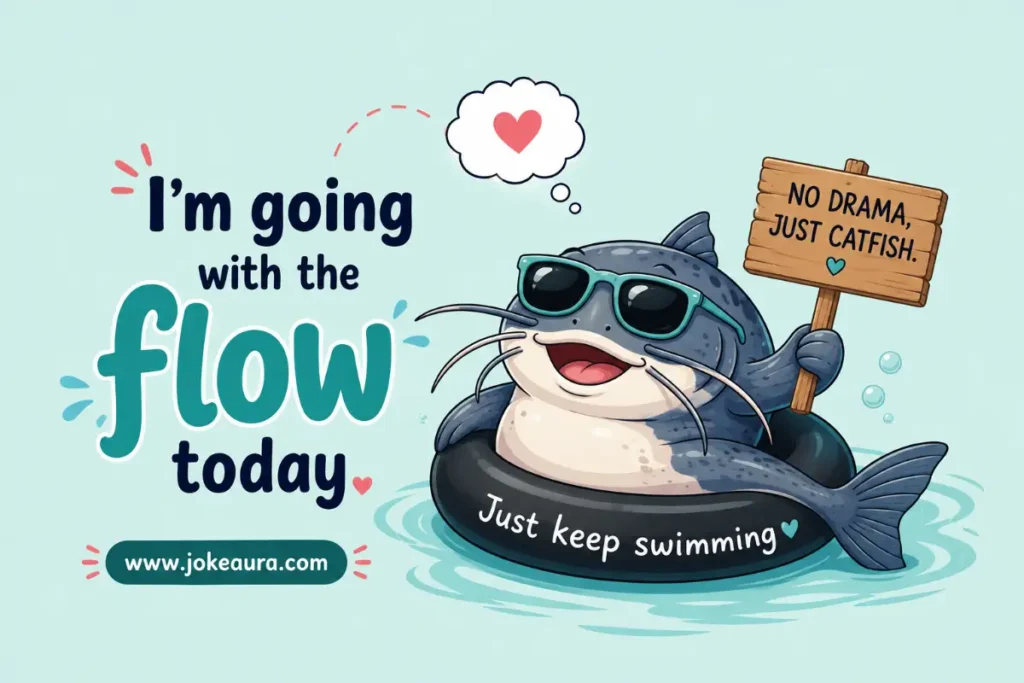 I'm going with the flow today.
