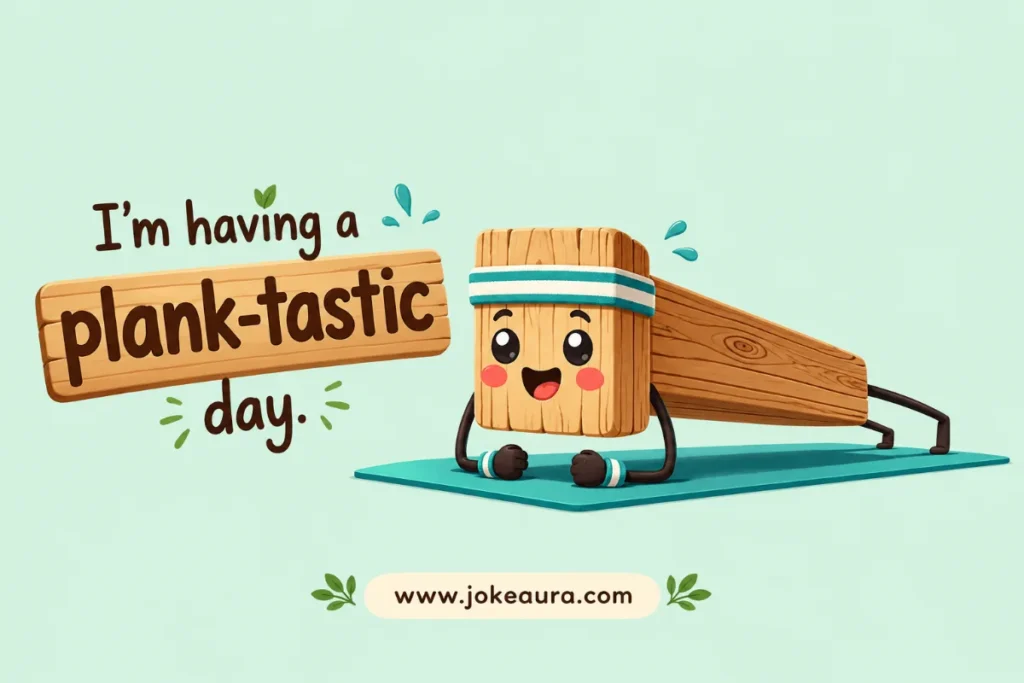 Iâm having a plank-tastic day.