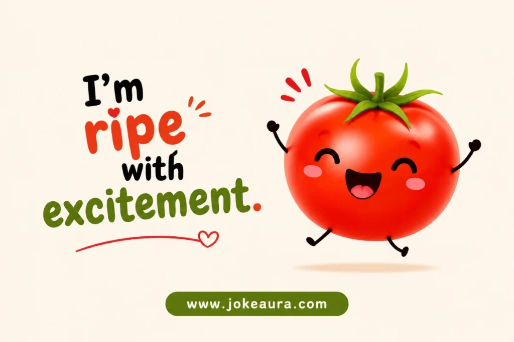 I'm ripe with excitement.