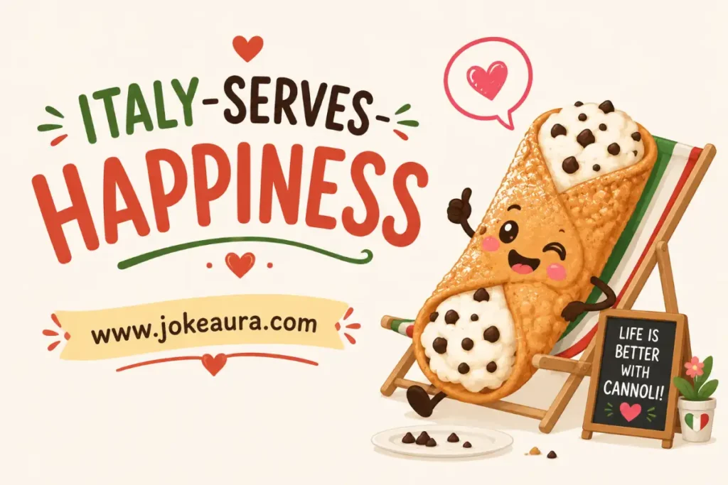 Italy serves happiness.