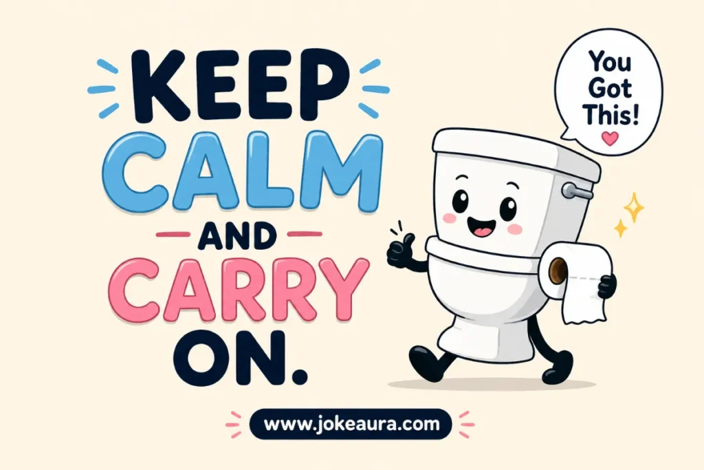 Keep calm and carry on.