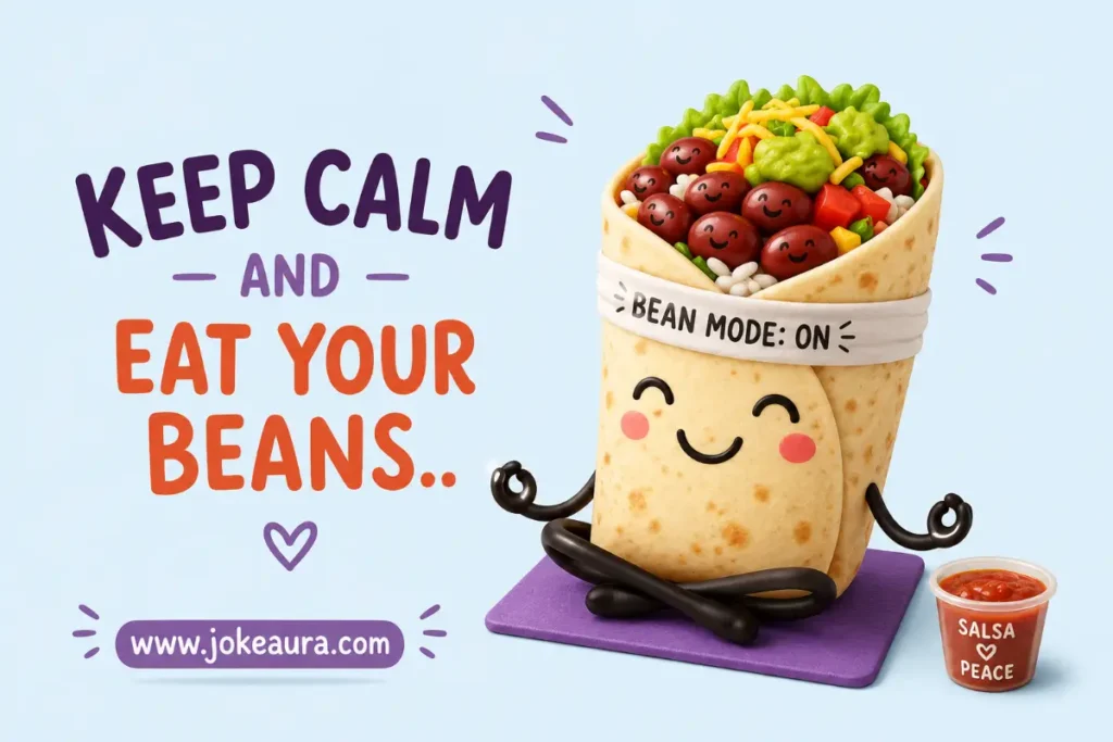 Keep calm and eat your beans.