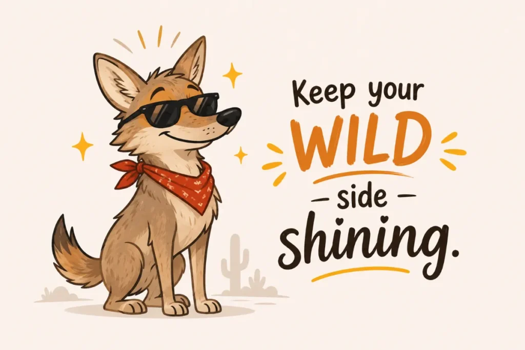 Keep your wild side shining.