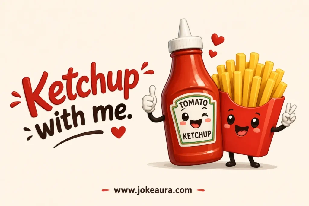 Ketchup with me.