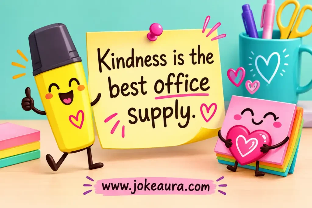 Kindness is the best office supply.