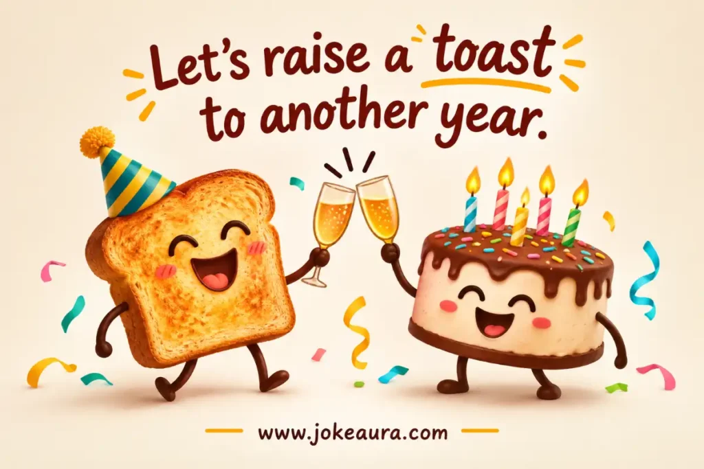 Let's raise a toast to another year.