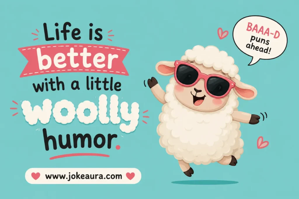 Life is better with a little woolly humor.