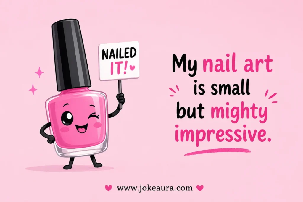My nail art is small but mighty impressive.