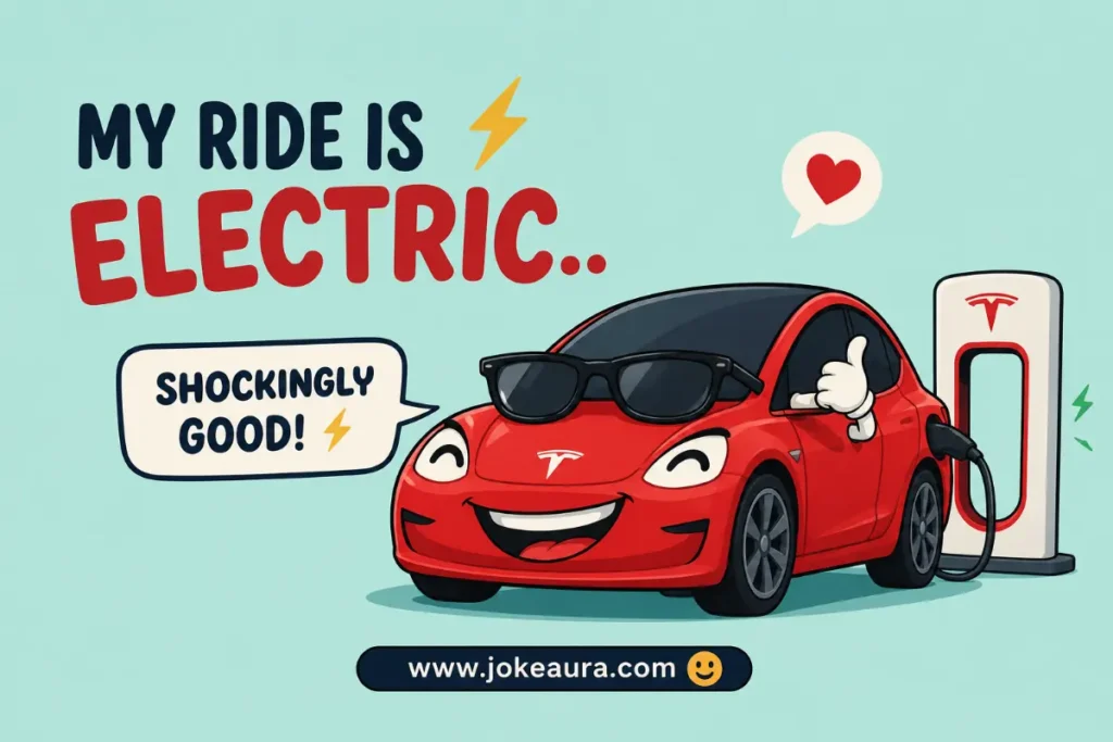 My ride is electric.