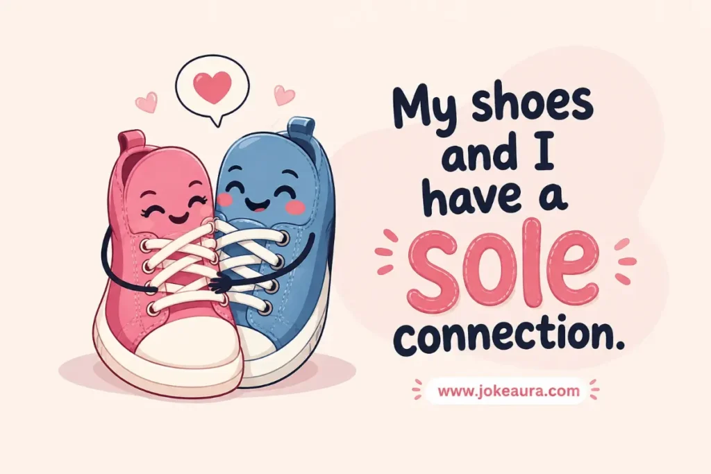 My shoes and I have a sole connection.