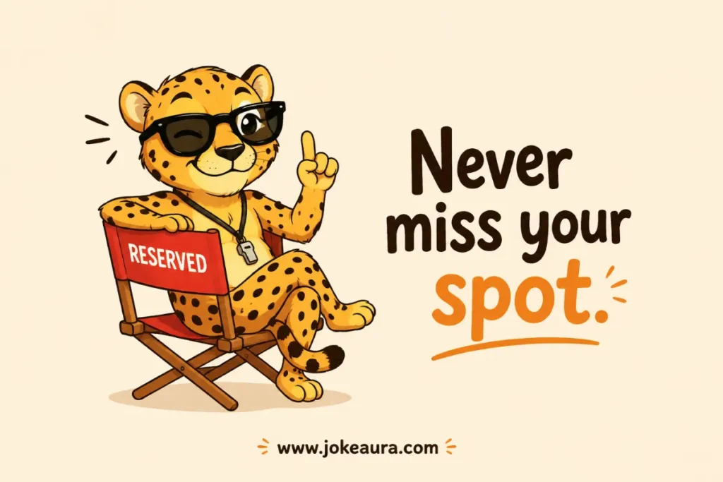 Never miss your spot.