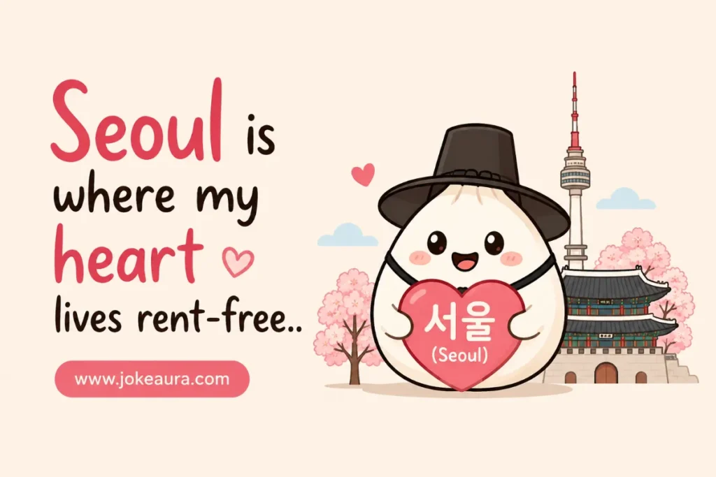 Seoul is where my heart lives rent-free.