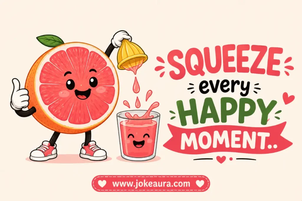 Squeeze every happy moment.