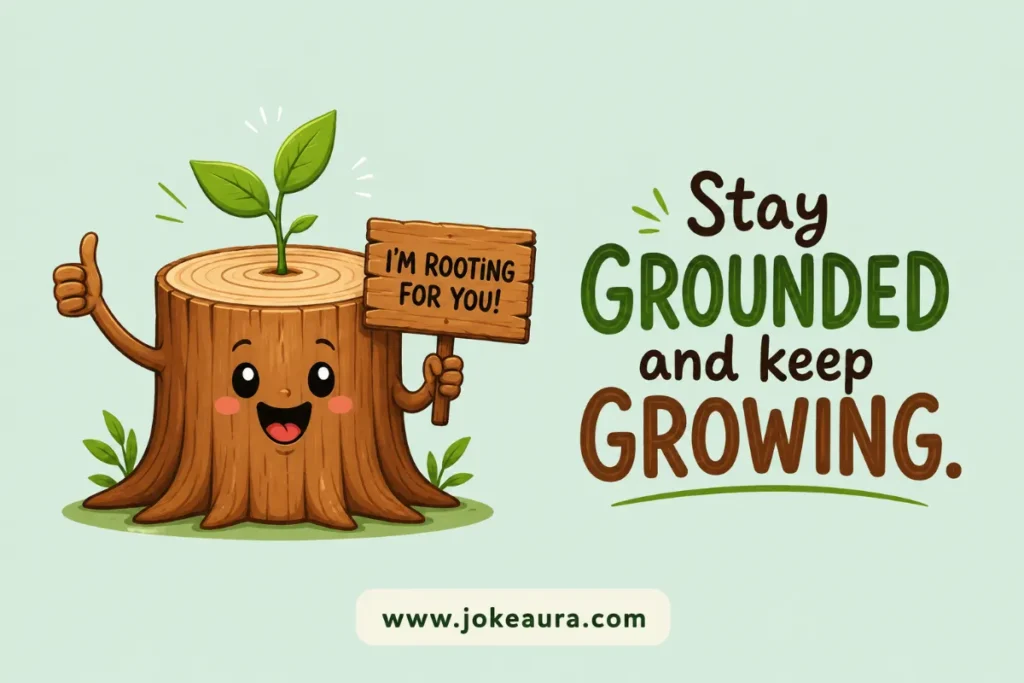 Stay grounded and keep growing.