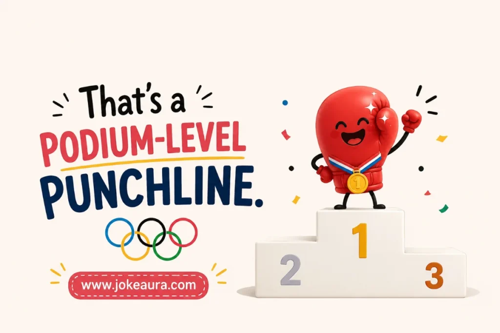That's a podium-level punchline.