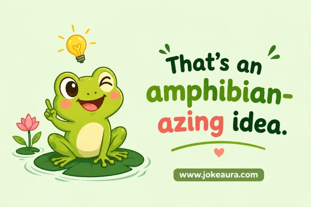 That's an amphibian-azing idea.