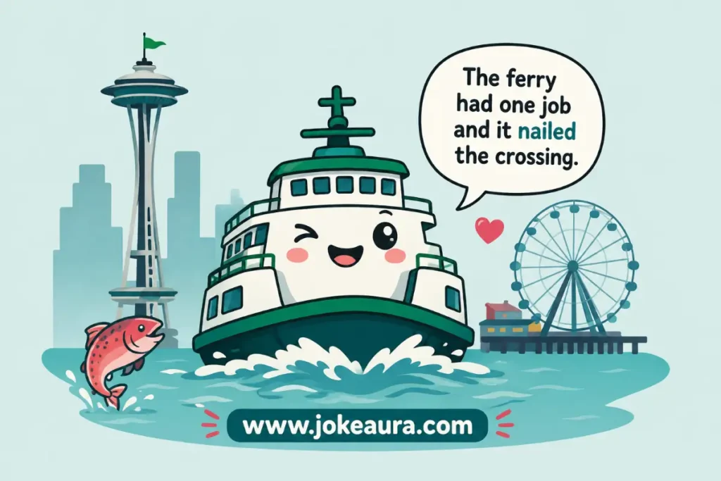 The ferry had one job and it nailed the crossing.