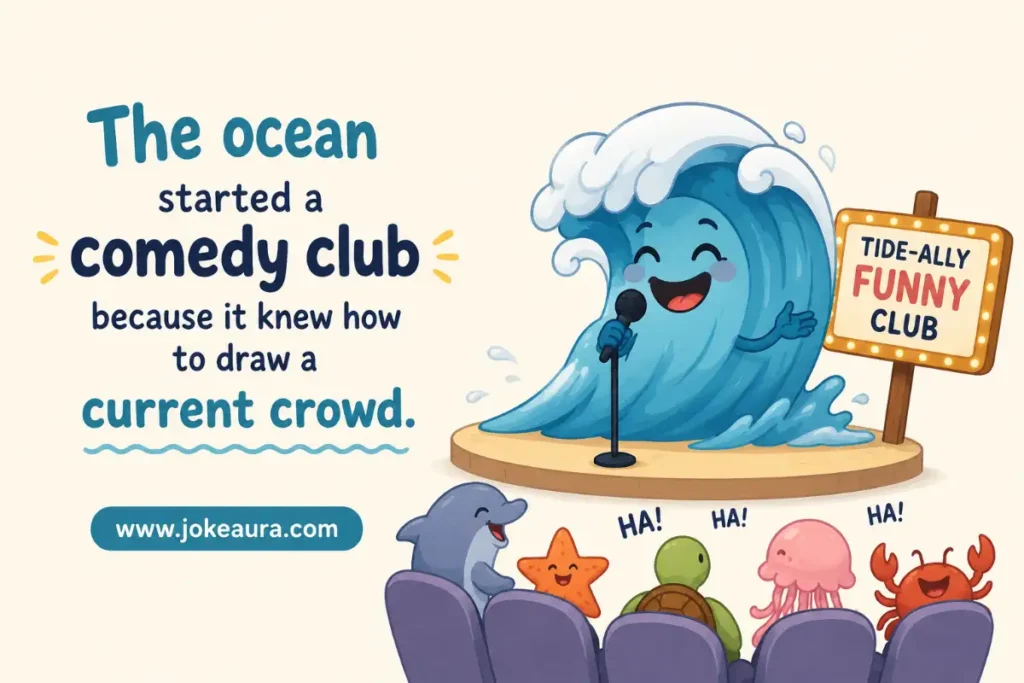 The ocean started a comedy club because it knew how to draw a current crowd.