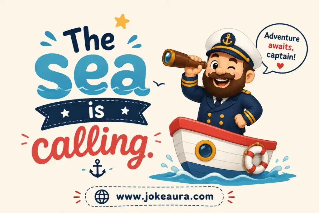 The sea is calling.