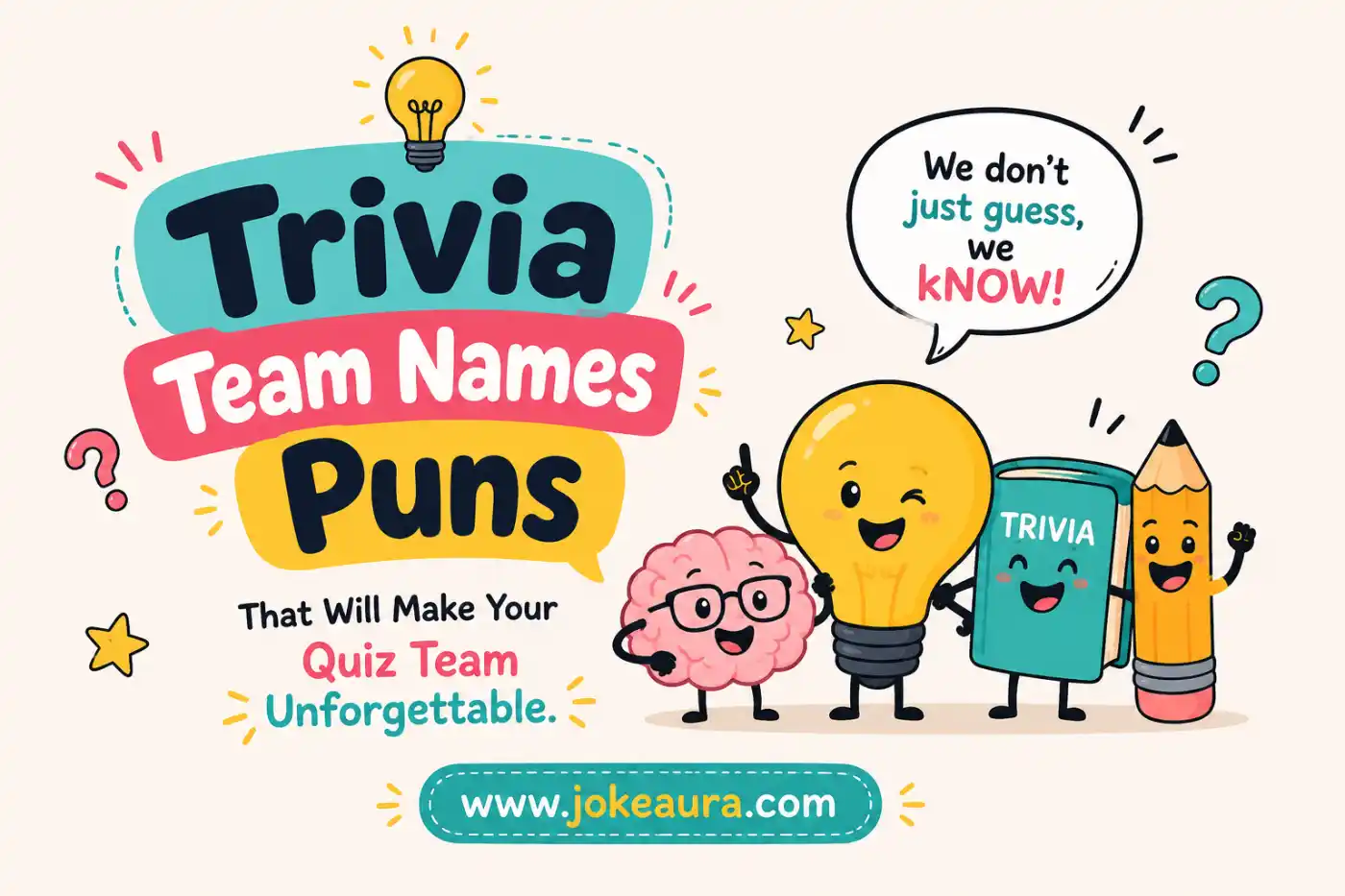 Trivia Team Names Puns That Will Make Your Quiz Team Unforgettable
