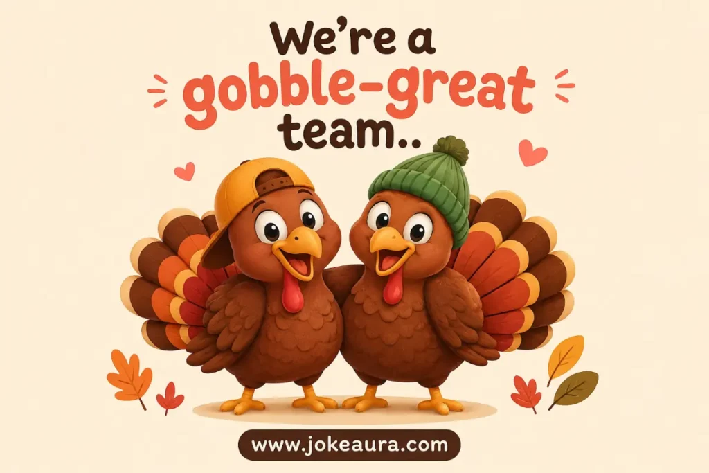 We're a gobble-great team.